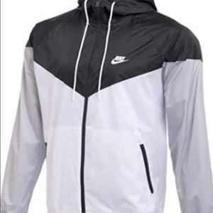 Nike Sportswear Windrunner Hooded Windbreaker Men's Jacket (Anthracite/White)